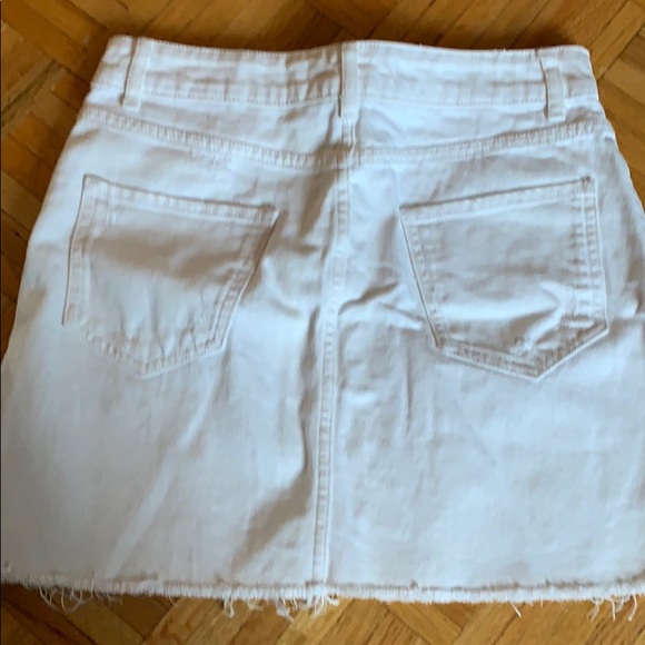 Zara white jean skirt sz xs - Picture 3 of 4
